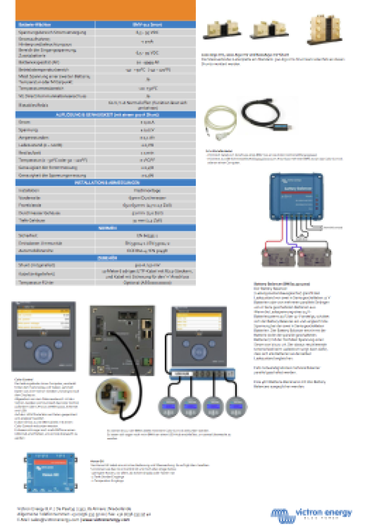 Victron BMV-712 Smart, Mit Bluetooth, 500A Smart-Shunt, Batteriemonitor 9-90V DC